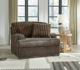 Bay Furniture Gallery - Ashley Furniture - Aylesworth Living Room - Ottoman / Chocolate - 5370214